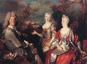 Nicolas de Largilliere The Artist and his Family china oil painting reproduction